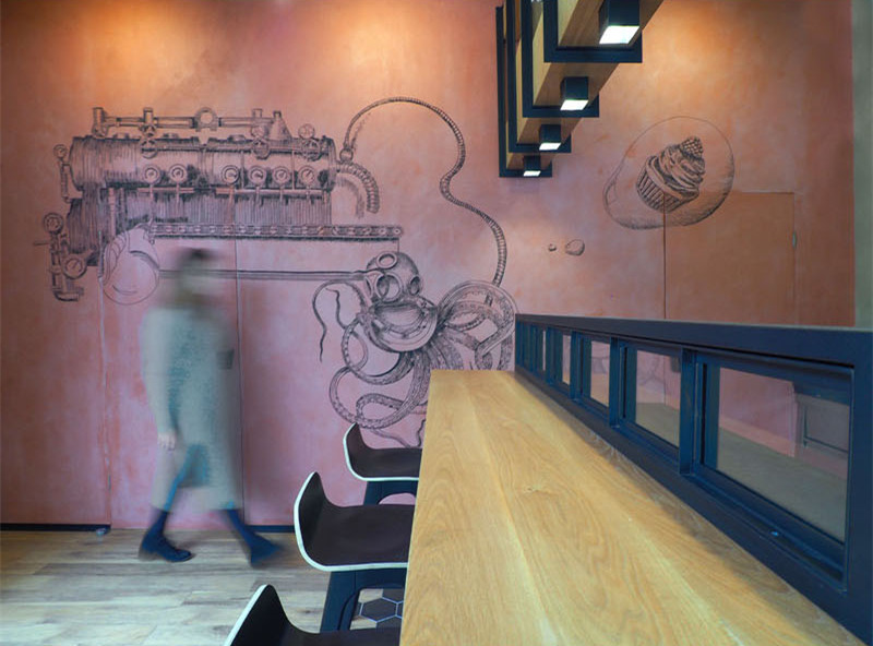 ninth cup 咖啡廳,咖啡廳設計,工業風格咖啡廳設計