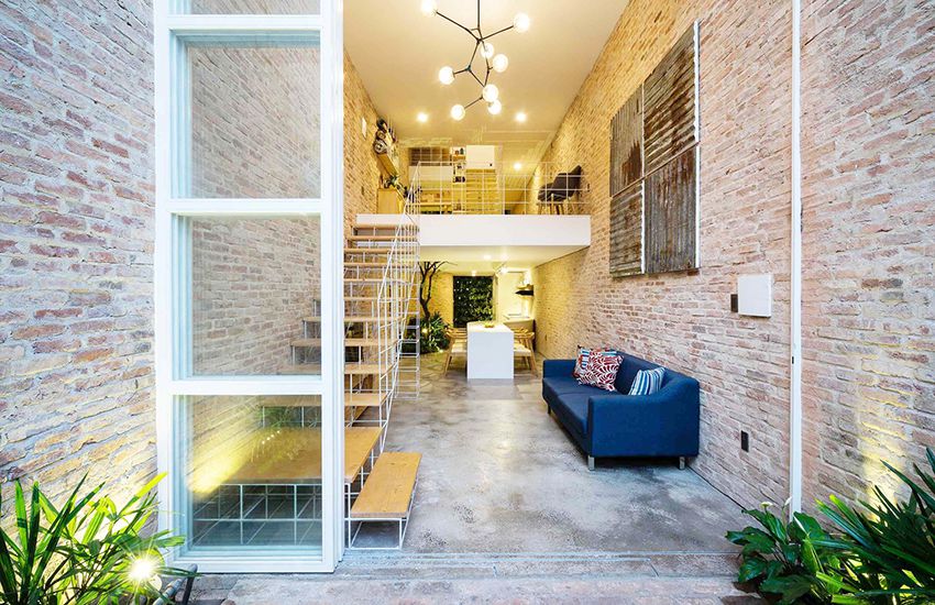 住宅空間,住宅設計,建築改造,越南排屋改造,