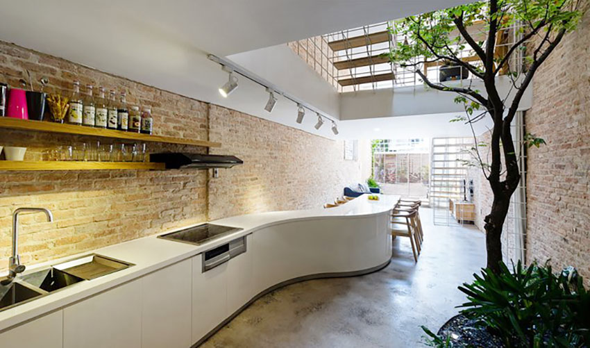 住宅空間,住宅設計,建築改造,越南排屋改造,