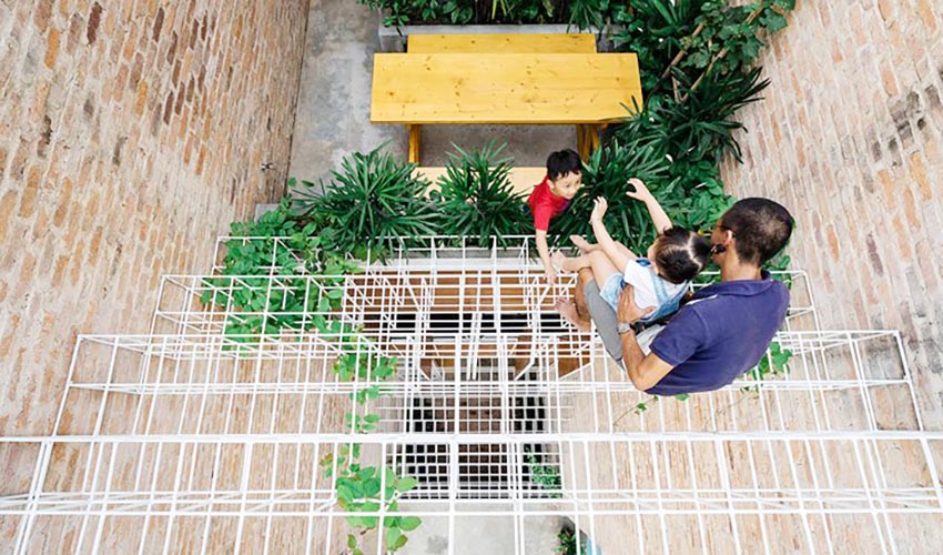 住宅空間,住宅設計,建築改造,越南排屋改造,