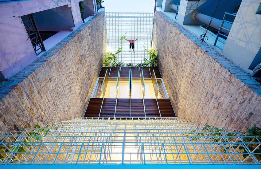 住宅空間,住宅設計,建築改造,越南排屋改造,