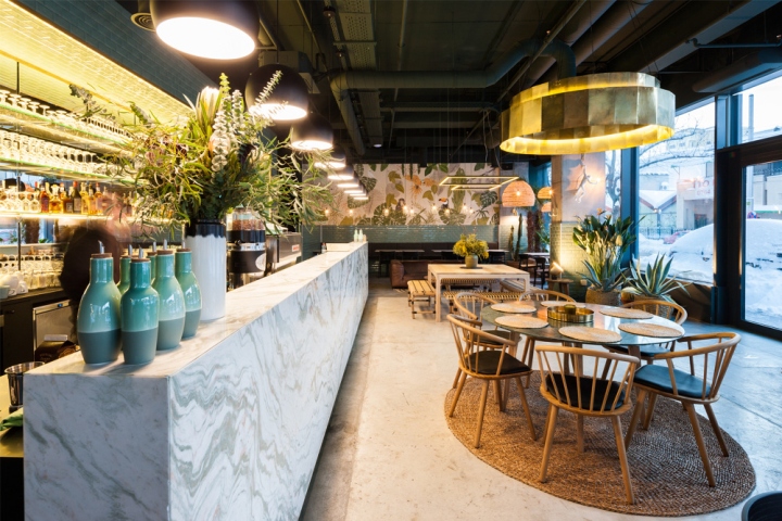 商業空間,餐飲空間,國外餐廳設計,自然風格餐廳,主題餐廳,綠色設計