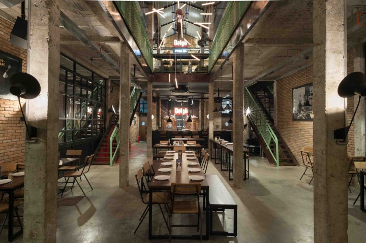 商業空間，餐飲空間，國外餐廳設計，工業風格餐廳，主題餐廳