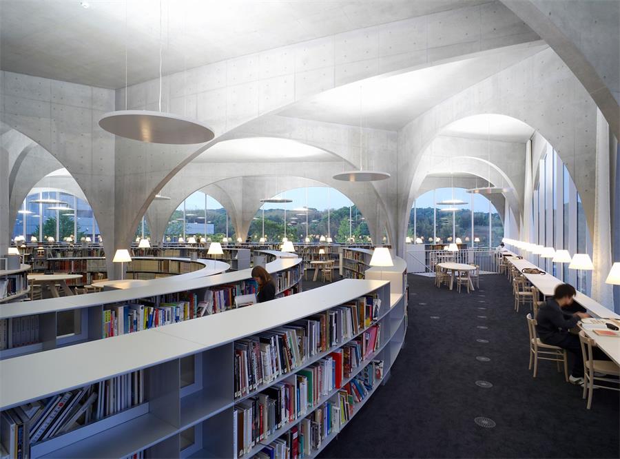 室內設計元素，圖書館設計