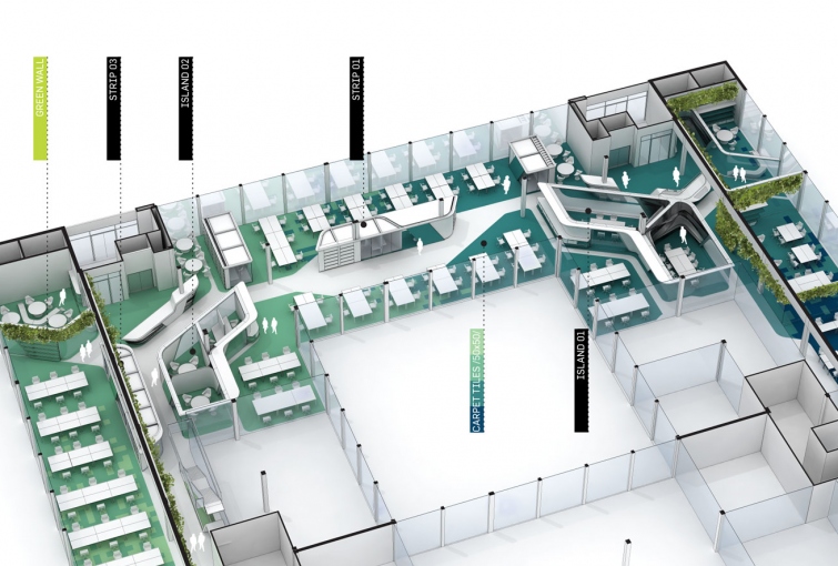 辦公空間,飛利浦公司辦公室設計,現代風格辦公室,建築改造