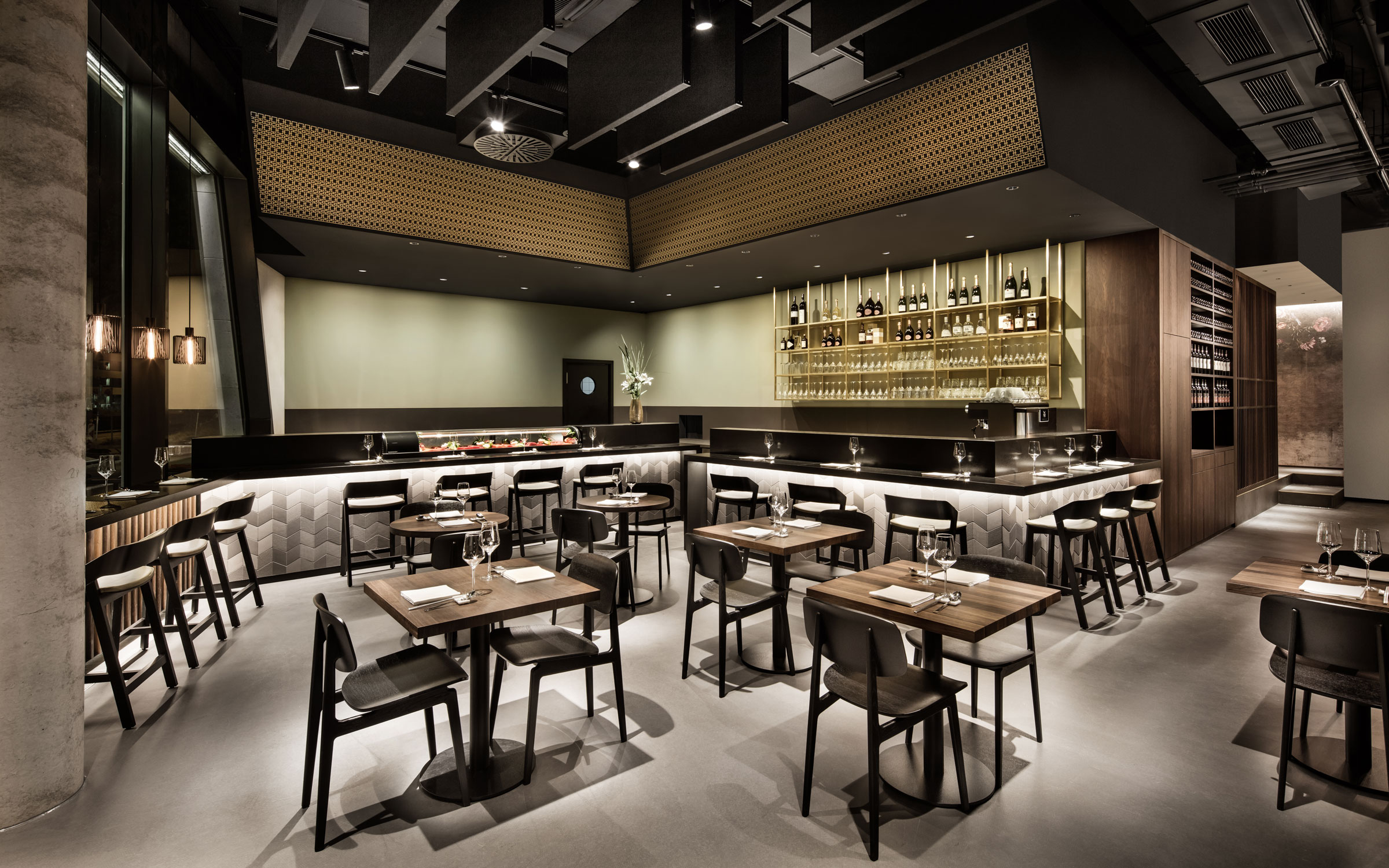 餐廳設計,餐飲空間,現代風格餐廳設計,壽司燒烤店