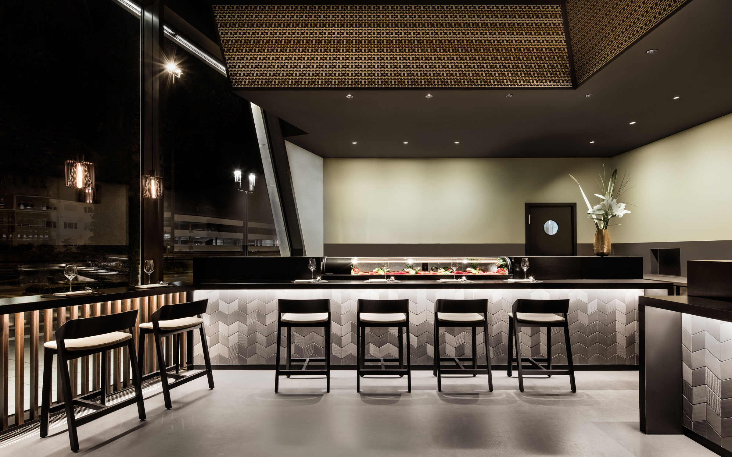 餐廳設計,餐飲空間,現代風格餐廳設計,壽司燒烤店