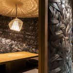 河內日本餐廳KIMONO，靈感來自傳統燈具的編織方式