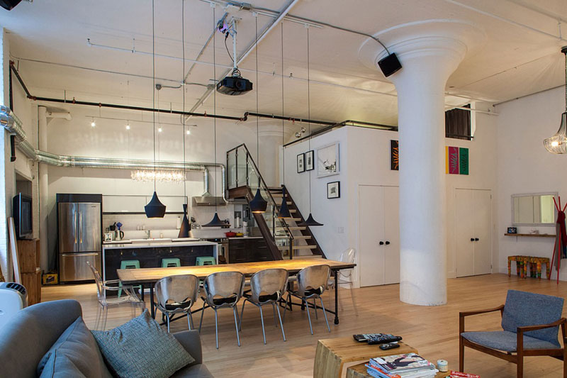 公寓設計 LOFT公寓設計 鋼結構閣樓設計 工業風格設計