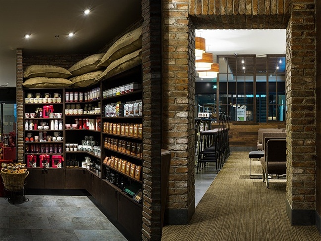 沈陽中興星巴克咖啡廳 LOFT咖啡廳設計 LOFT風格裝修效果圖 創意咖啡廳