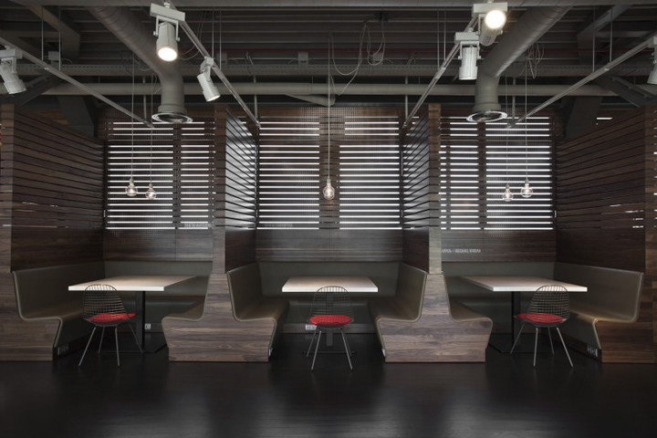 LOFT餐廳設計 LOFT風格裝修效果圖 耐克公司員工餐廳