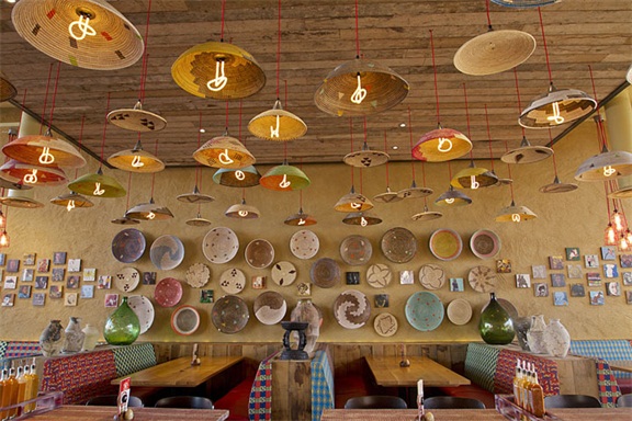 LOFT餐廳設計 LOFT風格裝修效果圖 創意餐廳設計 Nando’s主題餐廳