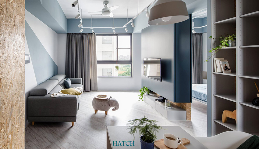 住宅空間,台灣設計,住宅翻新設計,66平米住宅設計,北歐loft風,混搭風