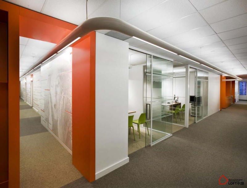 LOFT風格設計公司辦公室設計效果圖