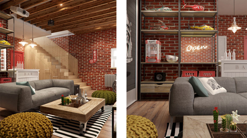 LOFT風格裝修設計效果圖