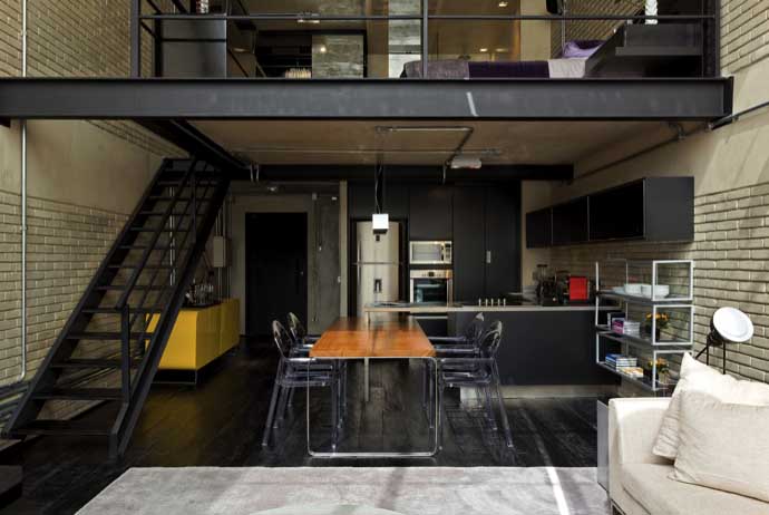 LOFT風格室內裝修設計效果圖