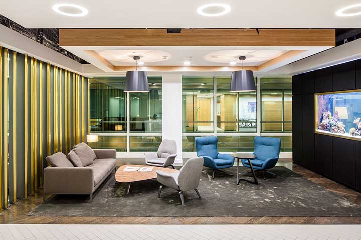 現代風格辦公室裝修設計效果圖