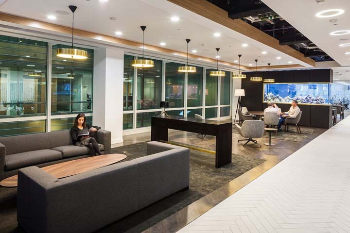 現代風格辦公室裝修設計效果圖