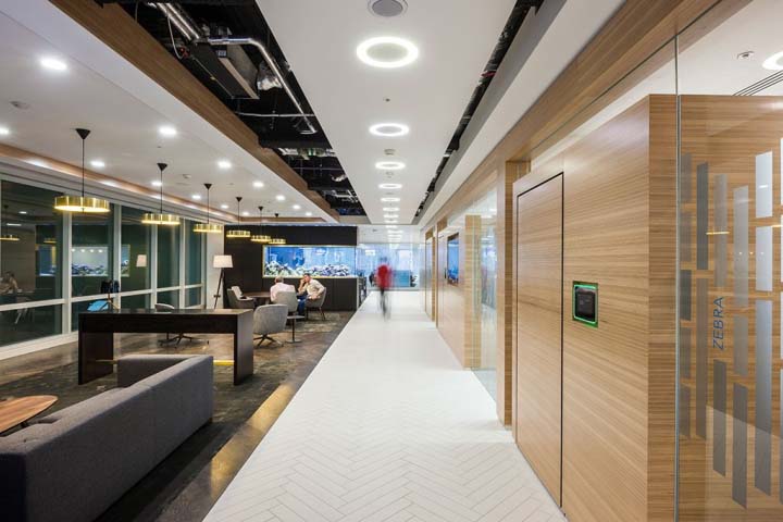 現代風格辦公室裝修設計效果圖