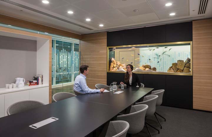 現代風格辦公室裝修設計效果圖