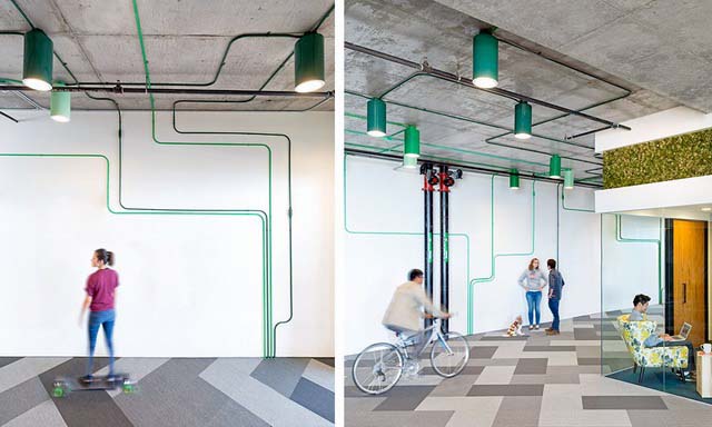 LOFT風格設計公司辦公室設計效果圖