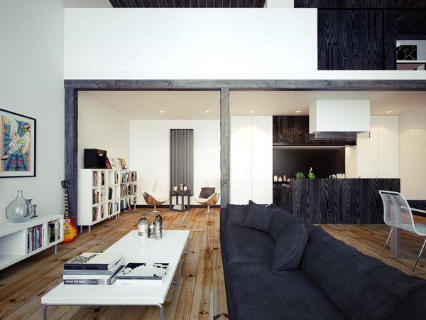 LOFT風格設計公司辦公室設計效果圖