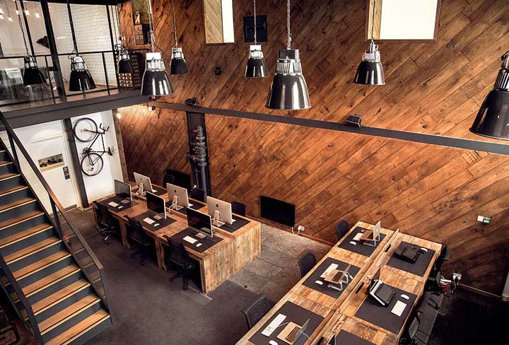 LOFT風格設計公司辦公室設計效果圖