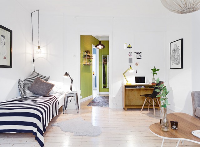 36㎡北歐宜家風格小戶型公寓設計效果圖