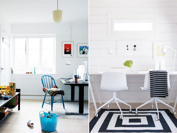 北歐宜家風格書房設計效果圖