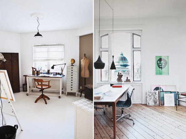 北歐宜家風格書房設計效果圖