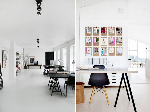 北歐宜家風格書房設計效果圖