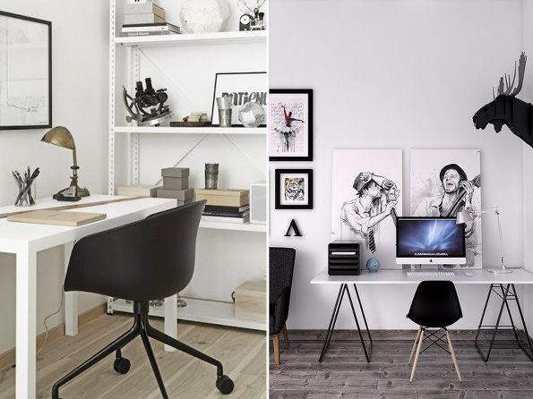 北歐宜家風格書房設計效果圖