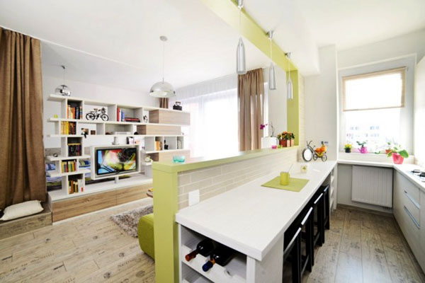 清新時尚40平米宜家風格小戶型設計