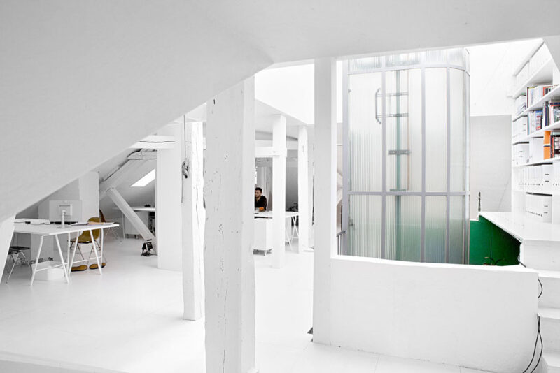 日內瓦閣樓中的辦公室