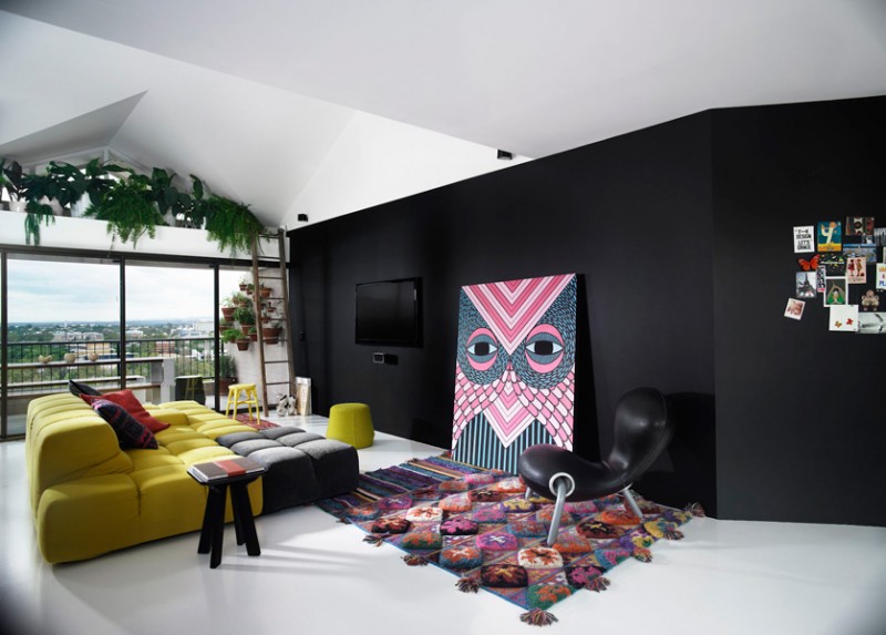 時尚公寓設計 斜頂閣樓設計 現代風格公寓設計 LOFT風格設計