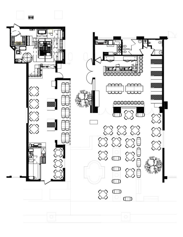 LOFT餐廳設計 LOFT風格裝修效果圖 創意餐廳設計
