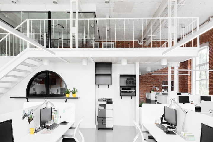 辦公空間,工作室設計,現代風格辦公室,設計師辦公室設計,俄羅斯ARTEZA,工廠改造,紅磚白牆