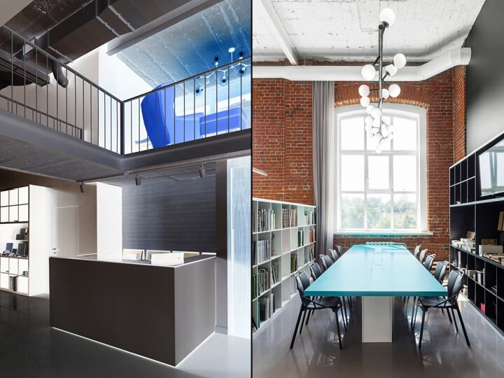 辦公空間,工作室設計,現代風格辦公室,設計師辦公室設計,俄羅斯ARTEZA,工廠改造,紅磚白牆