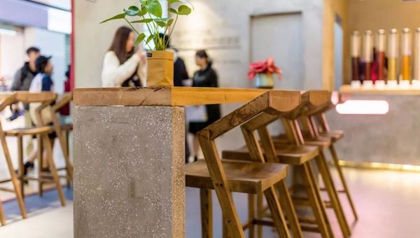 商業空間,餐飲空間,王老吉實體店設計,茶飲店設計,極簡中國風,1828王老吉全國首家現泡涼茶概念店