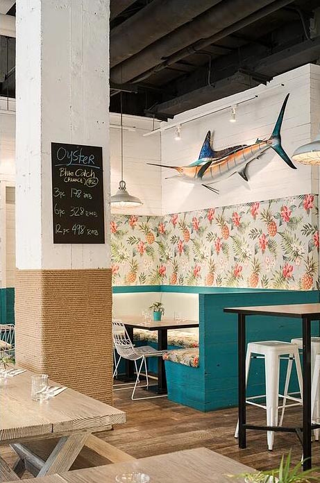 商業空間，餐飲設計，上海餐廳設計，海鮮餐廳設計，海鮮餐廳Hooked，