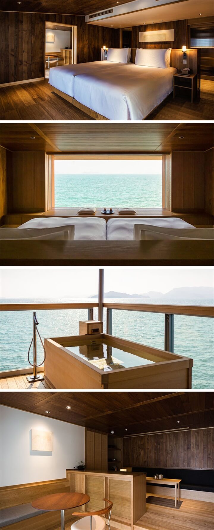 豪華渡輪酒店設計，建築師Yasushi Horibe，漂浮在瀨戶內海上旅館，Guntû，酒店空間設計