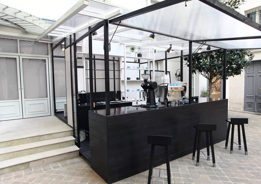 餐飲空間，咖啡店設計，涼亭式造型，巴黎咖啡屋設計，Honor Café