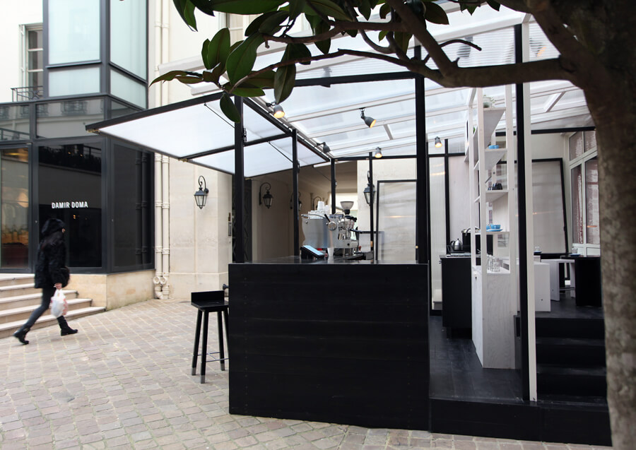 餐飲空間，咖啡店設計，涼亭式造型，巴黎咖啡屋設計，Honor Café