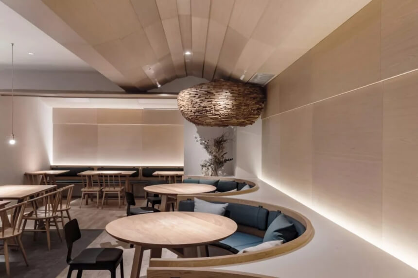餐飲空間，北京APM店雁舍餐廳，古魯奇設計，北京湘菜餐廳設計，雁舍餐廳