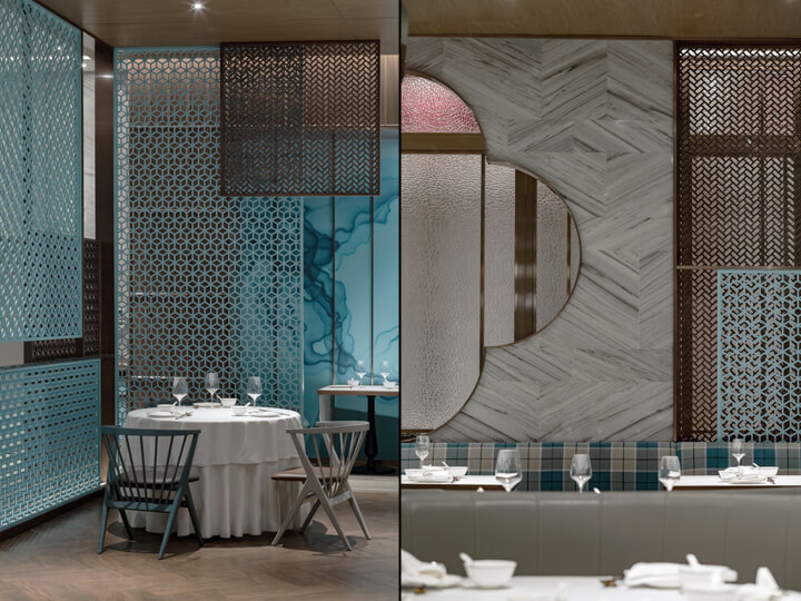 傳統與現代，古魯奇設計，上海餐廳設計，中餐廳設計