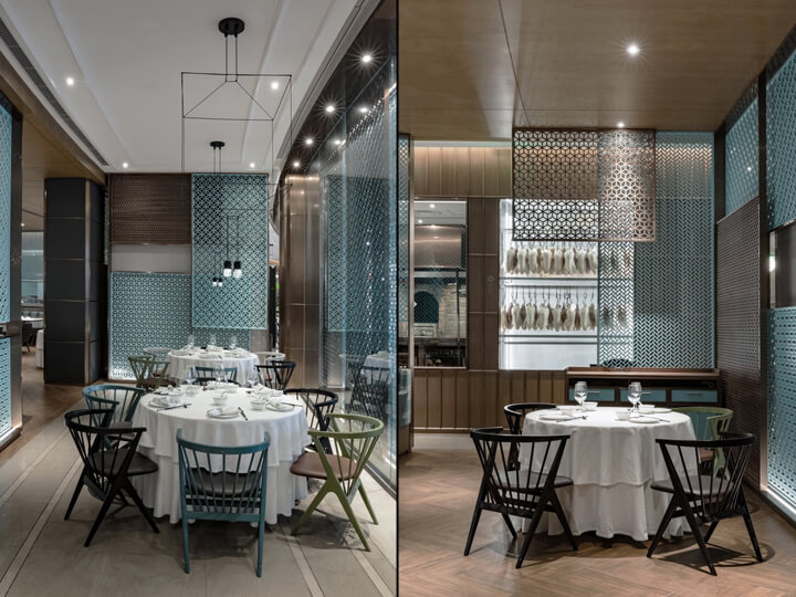 傳統與現代，古魯奇設計，上海餐廳設計，中餐廳設計