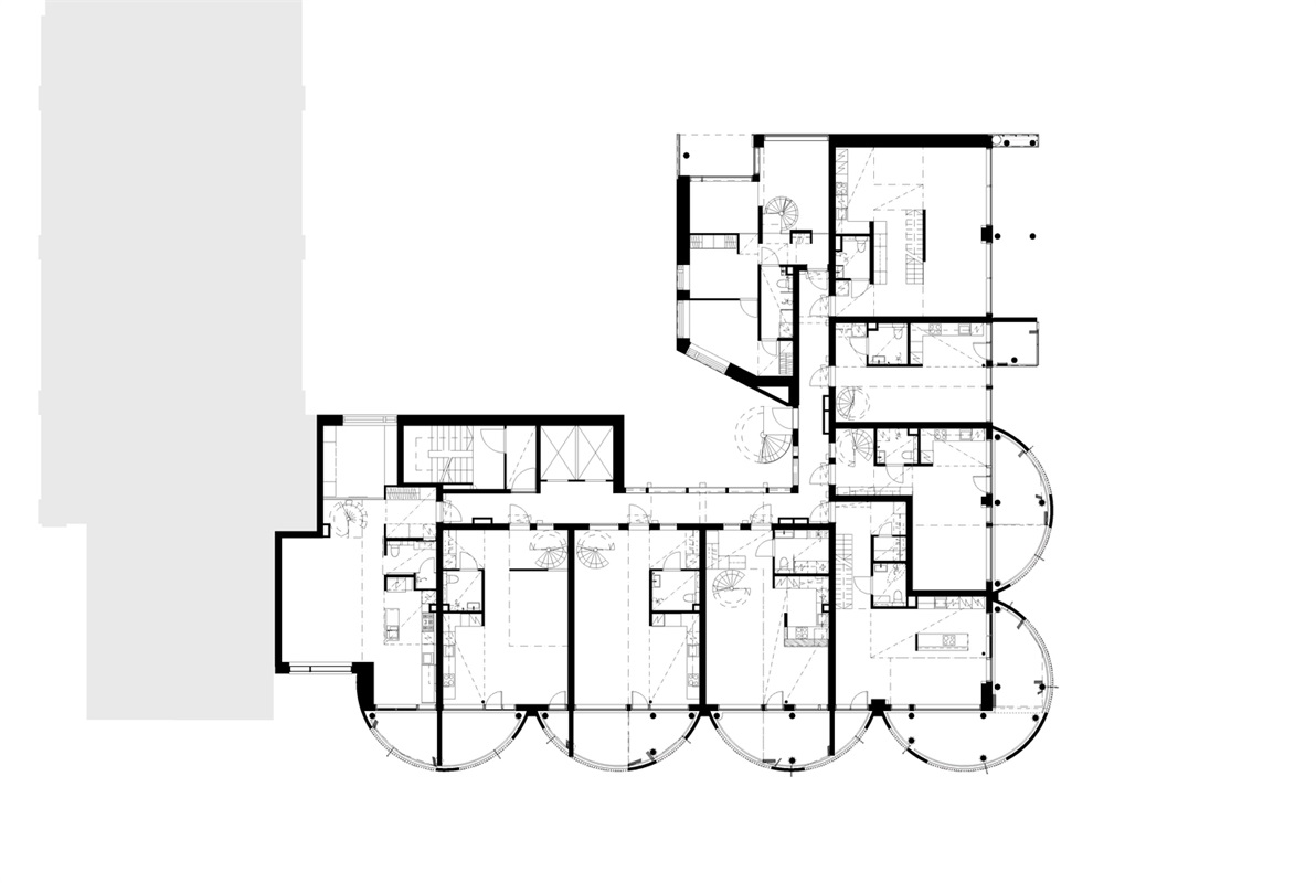 住宅空間，青年公寓設計，商業空間，建築改造，芬蘭倉筒公寓/PAVE Architects