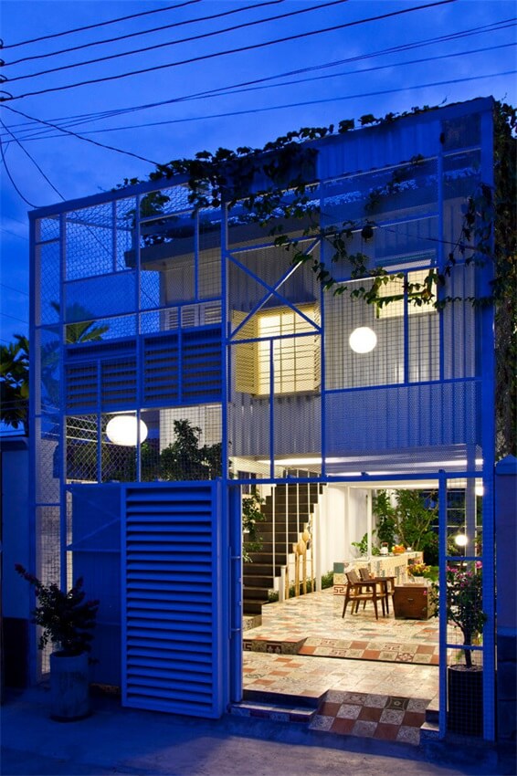 現代住宅設計，住宅空間設計，私宅空間設計，私人住宅設計，越南鐵皮屋，越南住宅設計