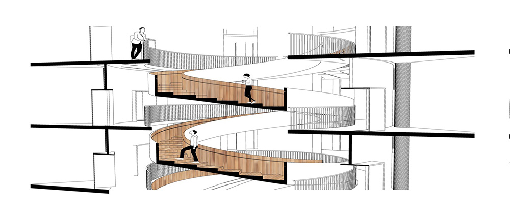 上海建築改造,辦公室改造設計,上海靜安和成大樓改造,舊建築改造設計,商業綜合體改造