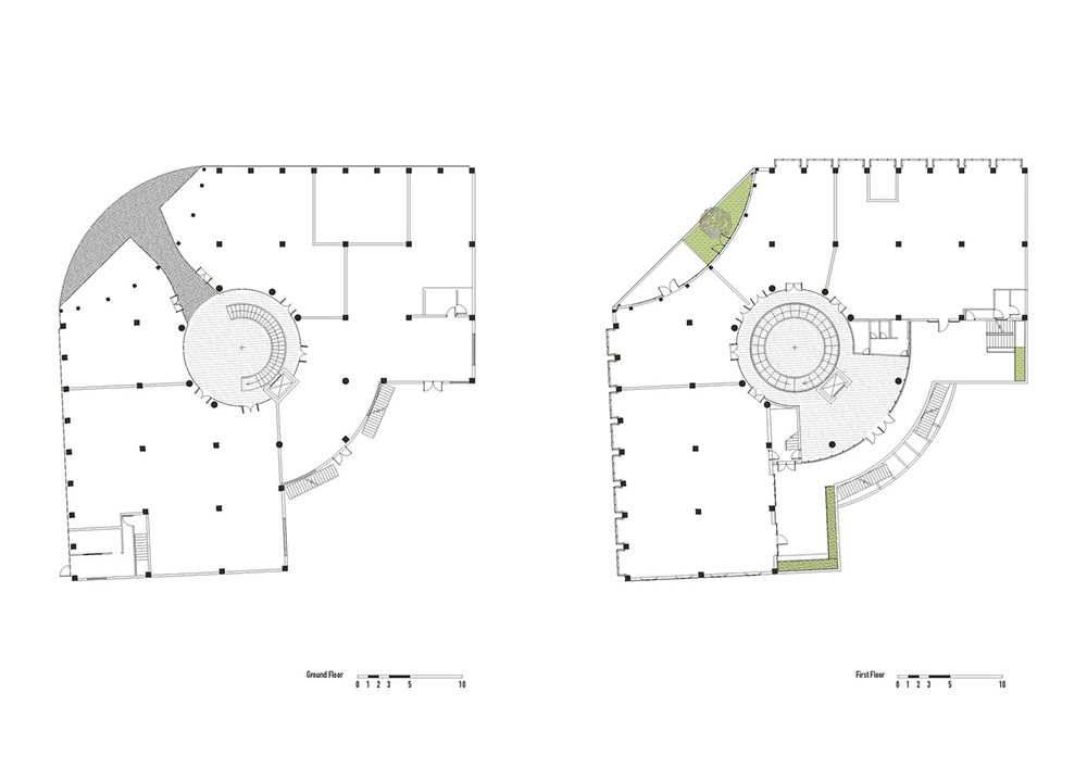 上海建築改造,辦公室改造設計,上海靜安和成大樓改造,舊建築改造設計,商業綜合體改造